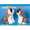 Fur animal model toys, real-like animal decoration