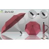 357D Umbrella Folded Umbrella,LED handle,190T pongee fabric
