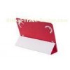 Customized Red PU Universial leather Tablet Case with Folio Style for Girls