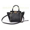 Black Trapaze Bag Womens Leather Tote Bags with Signature Hardware