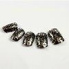 leopard print Fingers Fake Nails french manicure with ABS material