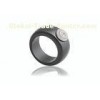 10mm Black Ceramic Silver Ring With White CZ For Women , Rhodium Plated CSR0611