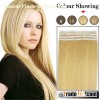 18 inch #24 golden blonde tape hair extensions