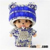 2016 Lovely Fur Ball Monchhichi Pearl Chain Private Car Bus Taxi Charm Decoration Pearl Pendant