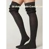 Costumized Breathable Cotton Black Womens Knee High Tube Socks / Dress Stockings
