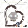 Top Sale Low Price Girlfriend Gift Heart Shape Pearl Pendant Very Cheap, Love Heart Pendant With Pea
