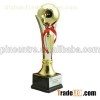 Football Trophy Wth Woden Base