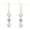 Elegant and charming 925 sterling silver dangle earrings for gift, party, ornament