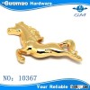 Running horse style elegant gold luggage parts