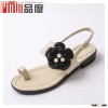 2015 new desin lady shoes natural leather flip flops flat woman thong sandals
