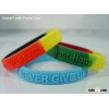 embossed silicone bracelet