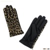 PU and corduroy gloves with TR lining