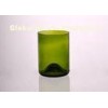 Tall Green Glass Candle Holder / Tea Light Holders With Lead Free