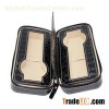 2 Slots Zippered Watch Box Traveler''s Watch Storage Case Organizer