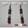 Magnetic Hematite Earring with silver color finding