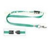 Plain Flat Polyester name badge, ID Card Holder Lanyard with safety breakaway 30032