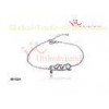 925 Sterling Silver Bracelets With Diamond-Cut CZ Link Of Love Bracelet
