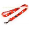 Name Card Silicone Key Chain With Dye Sublimation Logo , Carabiner Hook Lanyard