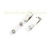 meeting, company and school Metal popper Flip top silver name Badge Holder Clip 30280