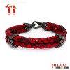 Latest Charm Leather Bracelet Python Skin With 316L Stinless Steel Python Bracelet