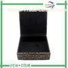 Classical PU leather wine Cardboard Packaging Boxes With Hinge