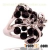 High quality diamond flower ring