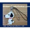 Chequer Snoop Cartoon Soft PVC Keychain / Key Chains with Logo for Promotional Gifts