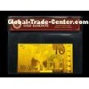 EURO 10 Gold foil banknotes 24k gold with PVC holder and COA certificate