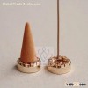 Bronze Mini Incense Burner Holder 9 Slot for Incense Sticks and Incense Cone Home Decor