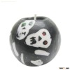 Round Cemetery Candle in Black Color