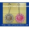 Flower Promotion Products Custom Key Chains / Novelty Soft PVC Rubber Keyrings