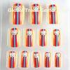 japanese short Fingers Fake Nails french manicure with ABS material