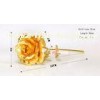 25 * 8cm Big 24k Gold Foil Rose flower Valentine's Day gifts