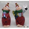 Ceramic Kid With Led Light Christmas Decoration