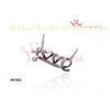 925 Sterling Silver Necklace With Diamond-Cut cz  ,18 Inch Chain Love Necklace Bracelet