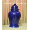 blue-color glaze porcelain general jar