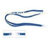Blue plastic hook tubular office conference name badge, ID Card Holder Lanyard 30005-1