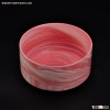 marble pattern rose pink ceramic candle vessels