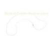 White Plastic hanging name badge and key bead chain, ID Card Holder Lanyard for office 30260