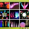 CE/UL customized fire-proof remote controller LED light pillar inflatable decoration