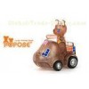 Rubik's Cube Design Translucence PVC POPOBE Bear for Home Desk Decor