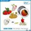 Fruit shape die cast iron imitation gold silver plating soft enamel butterfly pin button badges
