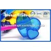School Students Blue Clear Plastic Pencil Sharpeners With Mini Eraser