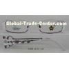 Unique Children Eyeglasses Frames For Kids For Round Face , White And Red / Pink