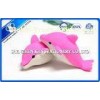 Cartoon Pink dolphin Animal Shaped Novelty Erasers for Kids , Injection Molding
