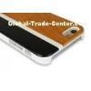 Mobile Phone Protection Combo iPhone 5 Wooden Back Covers With Aluminium PC Case