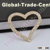 love heart rhinestone cabochon purfume bottle decoration