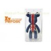 3-Inch / 8.2CM PVC Cute Bear Toys UK Flag Design Decorative Collection
