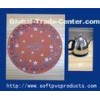 Round Promotional Custom Drink Coasters / Soft Pvc Plastic Cup Coaster for Decoration