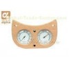 Dry Sauna Accessories Cat Sauna Thermometer Hygrometer With Hemlock Wood Case
